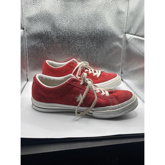 Converse Other - Converse 95 One Star Suede Red Shoes M:8.5 W:10.5